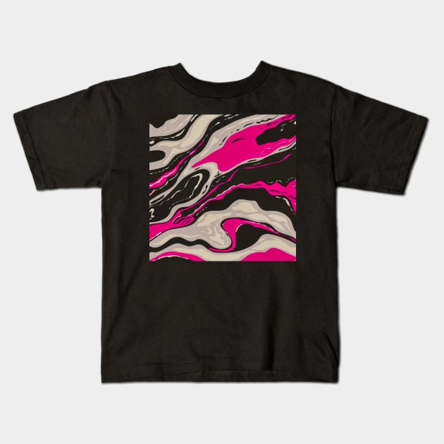 Black and White Brink Pink Inkscape Kids T-Shirt by TheSkullArmy